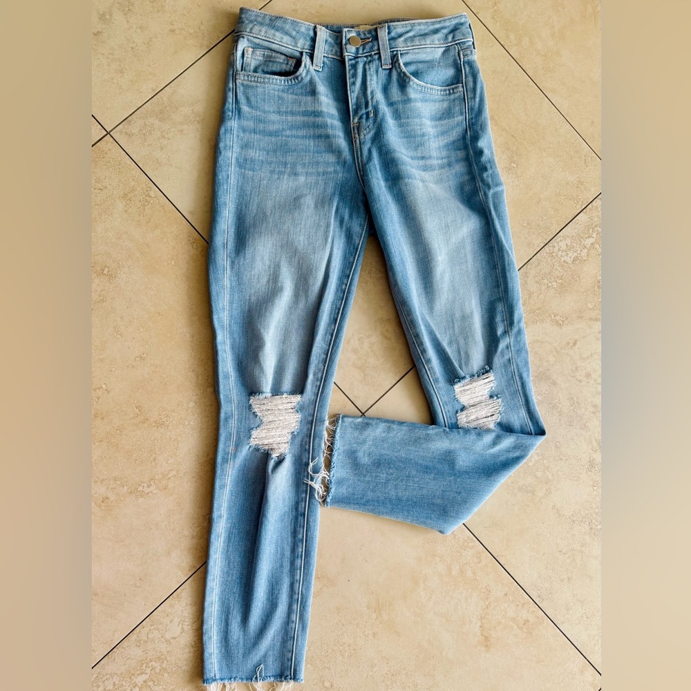 L’Agence Classic Blue Distressed Women’s Jeans- Size 24